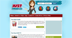 Desktop Screenshot of justfreebies.com